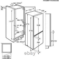 Zanussi ZBB28441SV Fridge Freezer Fully Integrated 7030 Low Frost REFURBISHED