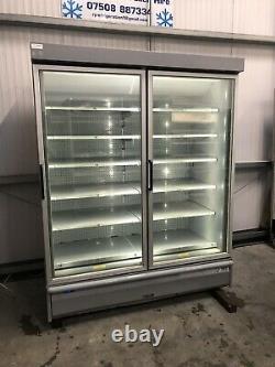 1.5m Verco Double Door Drinks Display Freezer Frozen Shop Catering Réfrigération