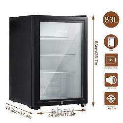 43l/63l/83l Mini Réfrigérateur Verre Bureau De Bureau Refroidisseur Ice Box Congélateur Cuisine
