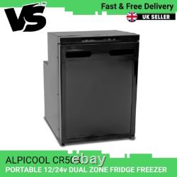Alpicool CR50X 50 L 12 V Réfrigérateur-congélateur silencieux de qualité avec compresseur LG pour camping-car et van