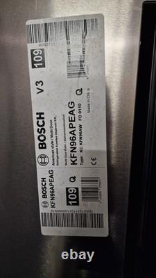 BOSCH KFN96APEAG Série 6 Réfrigérateur Congélateur à Portes Français Capacité Massive de 605L XXL