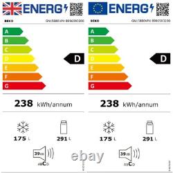 Beko Réfrigérateur Congélateur Américain 4 Portes 532 Litres Acier Inoxydable GN15880VPX
