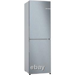 Bosch Série 2 réfrigérateur-congélateur pose libre 255 L 50/50 acier inoxydable