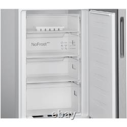 Bosch Série 2 réfrigérateur-congélateur pose libre 255 L 50/50 acier inoxydable
