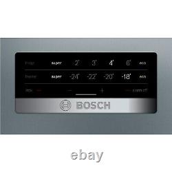 Bosch Serie 4 Free Frost Free Free Standing Fridge Congélateur En Acier Inoxydable Look Door