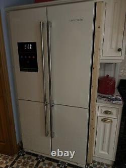 CRÈME Réfrigérateur Congélateur Américain Français 4 Portes Rsxs19 Fonctionne Mais Problème d'Affichage LED