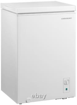 Congélateur Coffre Cookology 99L Autonome avec Mode Réfrigérateur Blanc CCFZ99WH