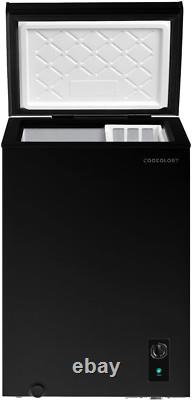 Congélateur Coffre Cookology 99L Autonome avec Mode de Refroidissement Noir CCFZ99BK