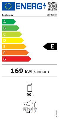 Congélateur Coffre Cookology 99L Autonome avec Mode de Refroidissement Noir CCFZ99BK