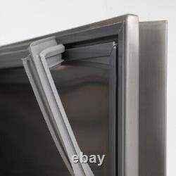 Congélateur à viande Blizzard en acier inoxydable debout à double porte Gastronorm Rrp 3390 £