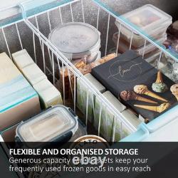 Congélateur coffre Haier HCE519EK 504L Grande Capacité Blanc Appareil de Stockage de Cuisine