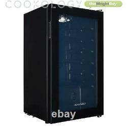 Cookology Bc96bk 48cm Glass Door Beverage Cooler In Black