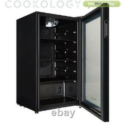 Cookology Bc96bk 48cm Glass Door Beverage Cooler In Black