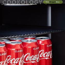 Cookology Cbc98bk Undercounter Drinks Fridge Glass Door Wine & Beverage Cooler