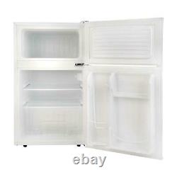 Coolmed Cmst125 88l White Freestanding Under Counter 2 Door Fridge Freezer