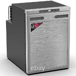 FRIGO CONGÉLATEUR ALPICOOL ADVENTURER 12V + COMPRESSEUR LG 45L POUR CAMPING-CAR ARGENT