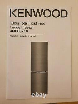 Fridge Freezer Kenwood Knf60x19 60/40 320l A+ Argent. Recouvrement Uniquement