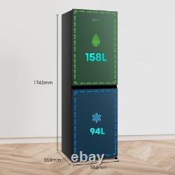 Fridgemaster MC55240EB Réfrigérateur Congélateur Autonome 55cm Noir Énergétique Classe E