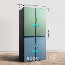 Fridgemaster MQ79395ES Réfrigérateur américain à portes croisées 79 cm sans givre	
<br/>		