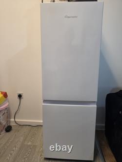Fridgemaster blanc à 2 portes, congélateur en bas, pose libre