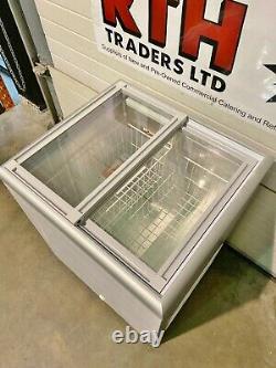 Gram / Elcold Chest Freezer Sliding Glass Lids Door Ice Cream Display £400v