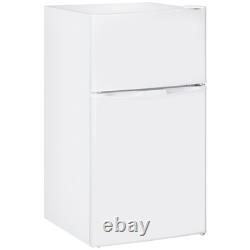 HOMCOM Réfrigérateur Congélateur 88L avec Thermostat à 5 Réglages, Lumière Intérieure