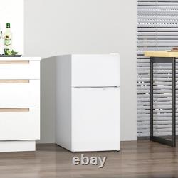 HOMCOM Réfrigérateur Congélateur 88L avec Thermostat à 5 Réglages, Lumière Intérieure