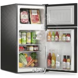 HOMCOM Réfrigérateur-congélateur sous plan 88 L avec thermostat à 5 réglages