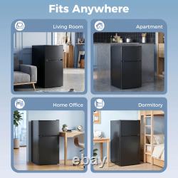 HOMCOM Réfrigérateur-congélateur sous plan 88 L avec thermostat à 5 réglages