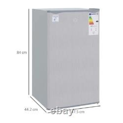 HOMCOM Réfrigérateur-congélateur sous plan autoportant de 91 litres, petit réfrigérateur avec chi