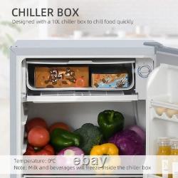 HOMCOM Réfrigérateur-congélateur sous plan autoportant de 91 litres, petit réfrigérateur avec chi