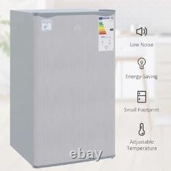 HOMCOM Réfrigérateur-congélateur sous plan autoportant de 91 litres, petit réfrigérateur avec chi
