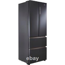 Haier HFR5719ENPB Réfrigérateur Congélateur Américain 70cm Froid Ventilé Noir Ardoise Classe E