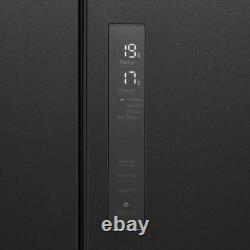 Haier HFR5719ENPB Réfrigérateur Congélateur Américain 70cm Froid Ventilé Noir Ardoise Classe E