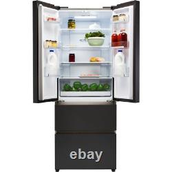 Haier HFR5719ENPB Réfrigérateur Congélateur Américain 70cm Froid Ventilé Noir Ardoise Classe E