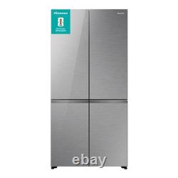 Hisense KitchenFit réfrigérateur-congélateur américain à quatre portes 591 litres argent RQ768N4GVE Hisense KitchenFit réfrigérateur-congélateur américain à quatre portes 591 litres argent RQ768N4GVE