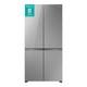 Hisense Kitchenfit R&eacute;frig&eacute;rateur-cong&eacute;lateur Am&eacute;ricain &agrave; Quatre Portes 591 Litres Argent Rq768n4gve