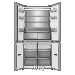 Hisense KitchenFit réfrigérateur-congélateur américain à quatre portes 591 litres argent RQ768N4GVE