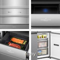 Hisense KitchenFit réfrigérateur-congélateur américain à quatre portes 591 litres argent RQ768N4GVE
