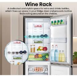 Hisense RB327N4ABD Réfrigérateur-congélateur pose libre 56 cm Noir / Acier inoxydable Classe D