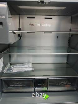 Hisense RF728N4SBFE Réfrigérateur-congélateur américain à portes françaises 560 L avec distributeur de glace et d’eau
