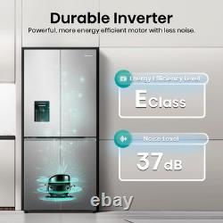 Hisense RQ5P470SMIE Réfrigérateur-congélateur américain connecté Wi-Fi à portes croisées avec eau