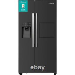 Hisense RS694N4BBE 91 cm réfrigérateur-congélateur américain noir sans givre classé E