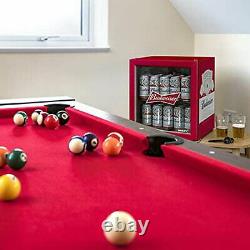 Husky Budweiser Table Top Drinks Cooler Mini Beer Fridge Glass Door 40cans Hu225