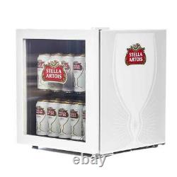 Husky Hu219 Stella Artois Table Top Drinks Cooler Mini Beer Fridge Glass Door