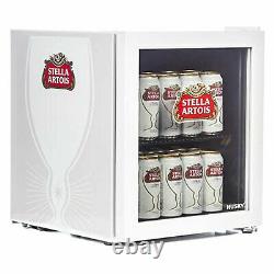 Husky Stella Artois Table Top Drinks Cooler Mini Beer Fridge Glass Door 48lhu219