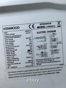 Kenwood Ksbsdix16 5.8ft American Style Fridge Freezer Silver (ksbsdix16)