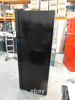 Légèrement Utilisé Smeg Fq60ndf Black 4 Door American Fridge Freezer (jub-4012)