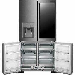Lg Signature Lsr100 Freestanding Instaview Congelateur De Réfrigérateur Américain Porte-à-porte