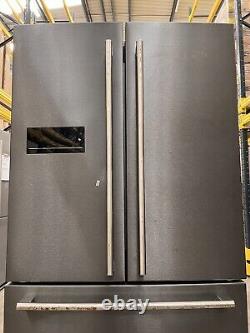 Maître de gamme RDXD21DI-C Réfrigérateur-congélateur américain autoportant en inox foncé F Note